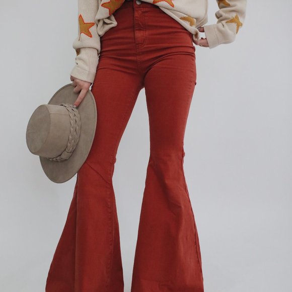 By Together Red Clare Bell Bottoms - Picture 4 of 5